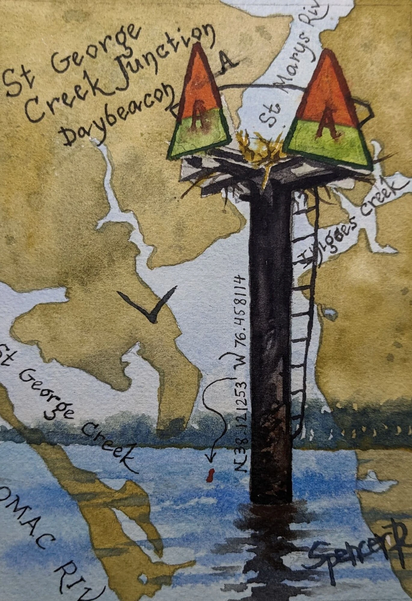 St George Creek Junction Daybeacon A
